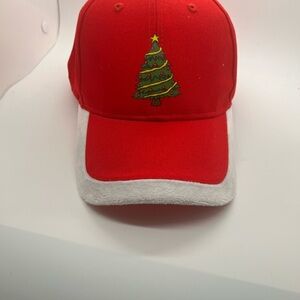 Festive Red Christmas Tree Cap